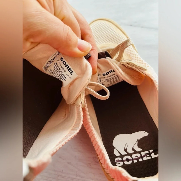 Sorel Ona 503 Low Top Platform Sneaker White Peach/ Nova Sand Size 7 NWOT $125 - Picture 7 of 15